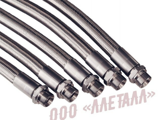 DN25 corrugated hose assemblies — LLETALL PTFE hose project